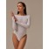 Body Female Scollatura Sul Retro, S/M size, Bianco color