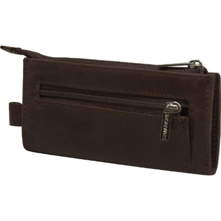 Key of zipper, length 14.5 cm, brown color-1