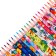 Pencils 24 colors in a cardboard box, hexagonal, wooden, flowers on a black mix