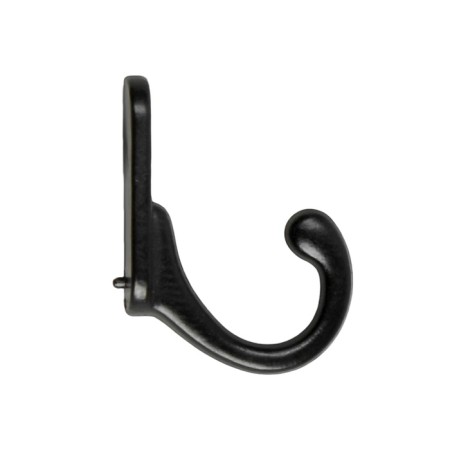 Hook furniture tundra TKO006, one -rod, black, 5 pcs TMP-2