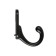 Hook furniture tundra TKO006, one -rod, black, 5 pcs TMP