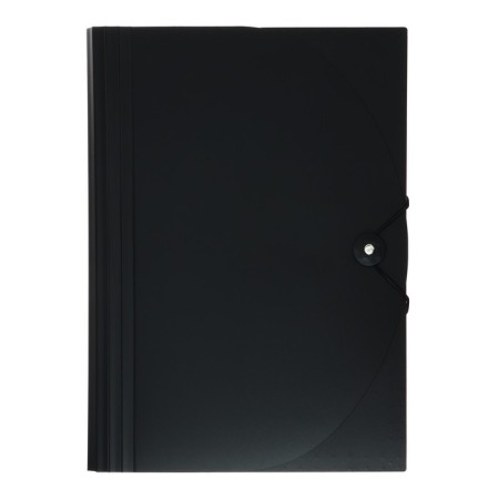 A4 elastic band, 12 departments, black-1