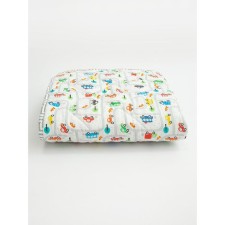 Baby rug is sods, size 115x115 cm, print road, color gray