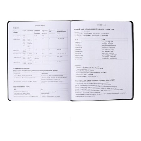 Universal diary for grade 1-11 Closed 24/7, integral cover, artificial leather, silkography, lies, 80 g/m2-9