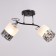Chandelier gallop 890521 2x60W E27 black/matte white with black pattern