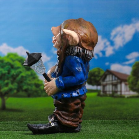 Garden Lanter "Troll with a Lantern" 45x32x58cm-6