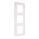 Frame Legrand Etika 672503, three -seater, white