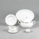 Dining Service 6/25 OPAL, Decor "Platinum plates", 25 items