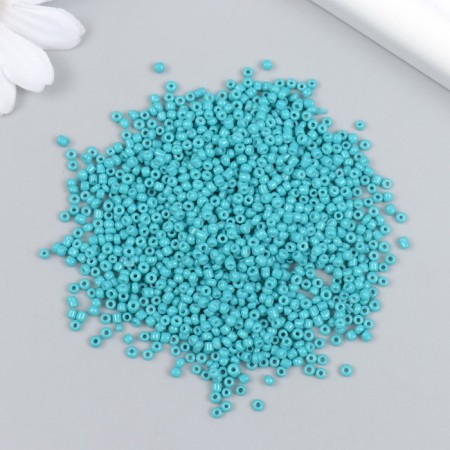 Glass beads 12/0 "green blue" bright 450 g-1