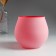 Pastel-red candlestick 10.5x11.5 cm, 760 cm