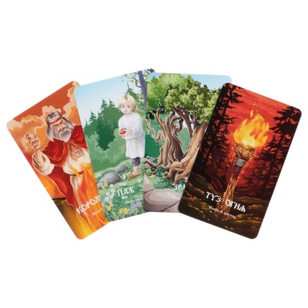 Gadal cards "Tarot Slavic runes", 78 cards, map 7.1x11.6 cm, with instructions-1