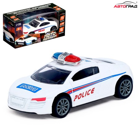Metal “Police” machine, 1:50 scale, inertia, mix