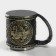 Stainless steel mug "Hate", 400 ml, silver color