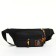 Lightning waist bag, 3 outer pockets, black color