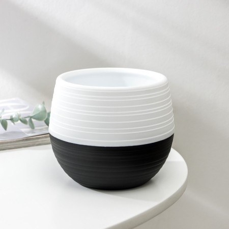 Pot "duet", 500 ml, black and white color-1