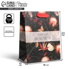 Gift Laminated Vertical, Packaging, Make Life, MS 18 x 23 x 10 cm