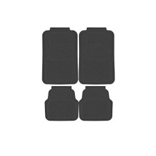 Car universal carpets SkyWay Snow-1, polyurethane, carpet, black, 73.5x50/48.5x48.5 cm, set 4 pcs S01702011