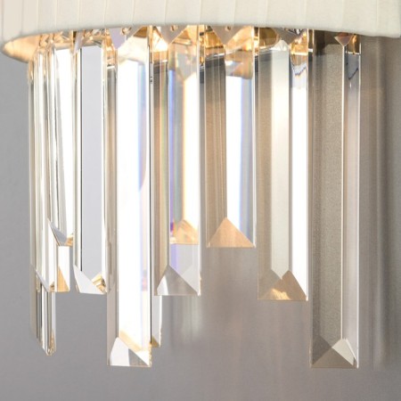 Wall lamp with amantea lampshade, 40W, E14, 25x15x25 cm-1