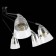 Ceiling EVOLUCE lamp. Sle102902-08. Lirino. 8x40 watts, E27, 73x73x44 cm, black color, chrome