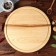 Menzhitsa Wooden "Slavyanskaya", 35 cm, with a cutting board and a saucer, an array of ash