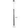 Suspension lamp "Alamamo" LED 5W 4000K Black 2.5x2.5x60-160cm
