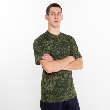 T -shirt male, camouflage color green, size 56-1