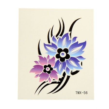 Tattoo on the body "Flower" 5.3x6.3 cm