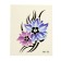 Tattoo on the body "Flower" 5.3x6.3 cm