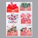 Stick plastic interior color "envelopes with flowers and hearts" 60x80 cm