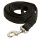 Kaponnoye Zononic leash with latex thread and reinforced carbine, 2 m x 2.5 cm, black