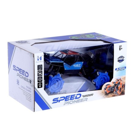Radio-controlled machine "Jeep-Akobat", 4WD, gesture control, operates on the battery, blue color-7