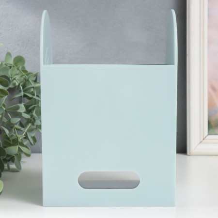 Broke-organizer Plastic "Laconicity" Blue 12x14.2x21 cm-4