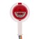 Megaphone manual RAD-02, 5 W, range up to 50 m, recording 10 sec, 3 modes, white