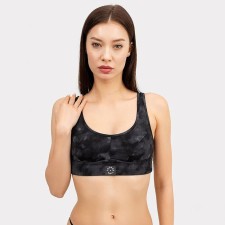 T -shirt (top) female, black color, size 48 (l)