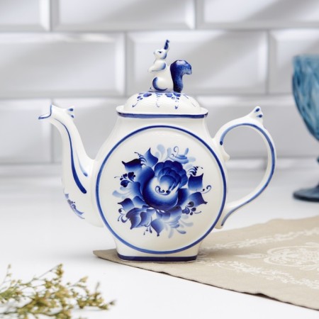 Teapot "Squirrel", Gzhel-1