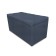 Puff with a lid and weight, 800 × 400 × 420 mm, Dream velor, Ocean color