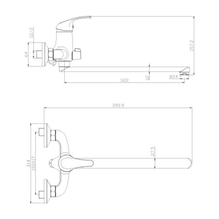 Bath mixer universal Rossinka Y35-32-1