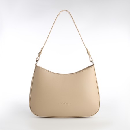Female bag Textura, average size, beige color