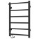 Two electric heated towel rail Laris Prime Chekch, 400x600 mm, 6 crossbars, left, black