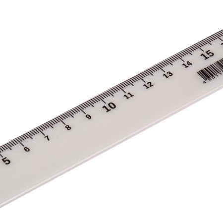 Ruler 20 cm "Moon" White-1