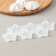 Silicone Mold for candy and chocolate "Stars", 4 and 5 cm, the color is transparent