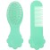Hair care kit: comb and brush "Flower", Biryuzovoy color