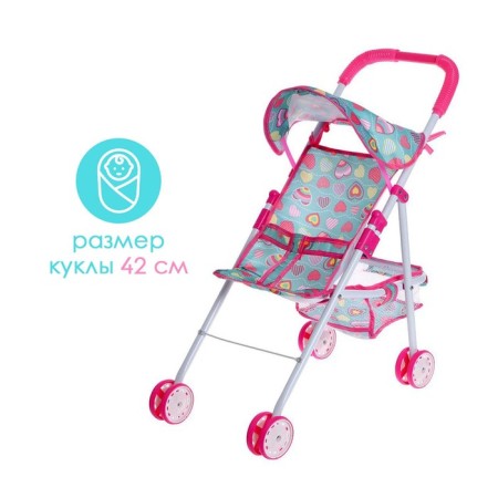 Stroller for dolls, summer, metal frame-4