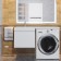 Tumbling for the washing machine Uperwood Magenta, 60 cm, suspended, white, drawer