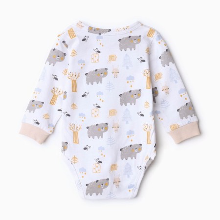 Body Baby "Bears in the Forest", the color is white/sand height 62 cm-4