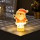 Light picture on the stand "Santa Claus" 11 cm, batteries, glow warm white