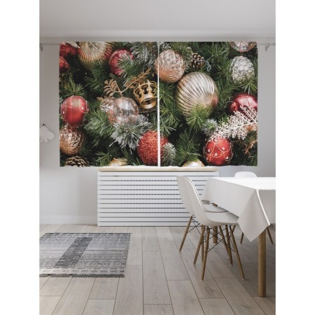 Photostes "Festive decoration", Saten, size 145x180 cm, 2 pcs