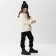 Children's pants Minaku, black color, height 128 cm
