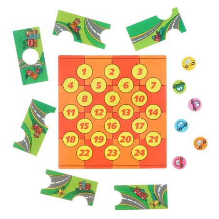 Magnetic head game "Parking", 6+-2