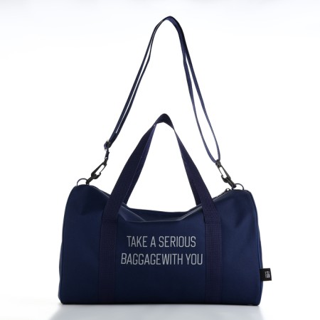 Road bag, textura, small size, blue color